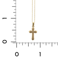 14K Yellow Gold Child's Cross Necklace