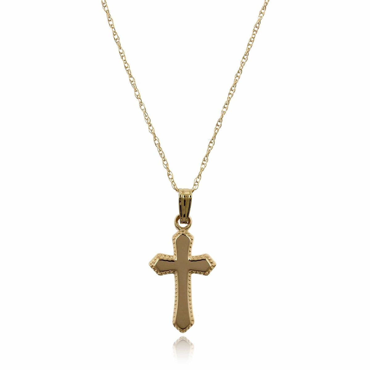 14K Yellow Gold Child's Cross Necklace – Long's Jewelers