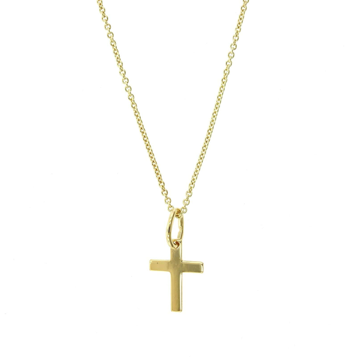 14K Yellow Gold Cross Pendant