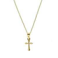 14K Yellow Gold Cross Pendant