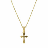 14K Yellow Gold Cross Pendant