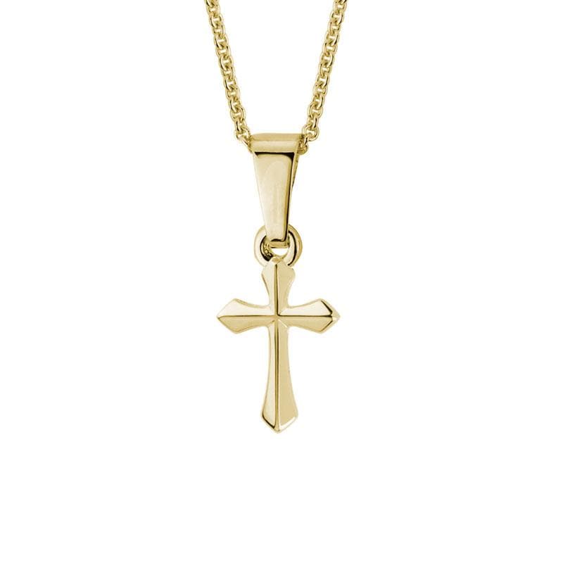 14K Yellow Gold Cross Pendant