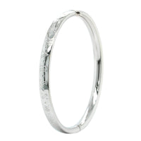 Sterling Silver Alphabet Baby Bangle Bracelet