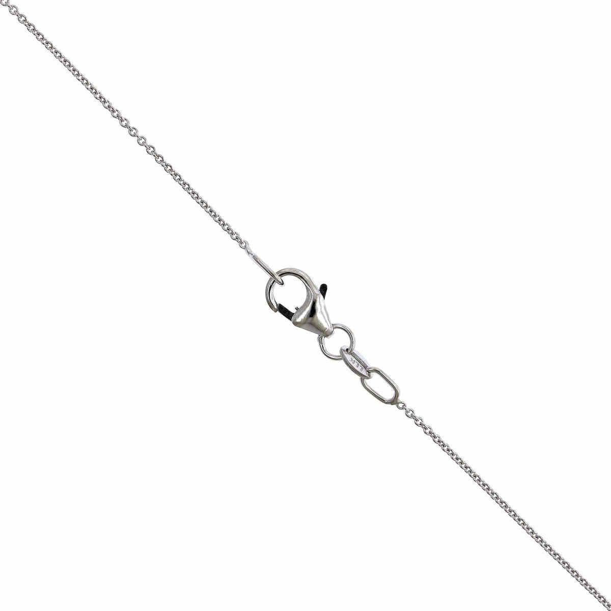 14K White Gold Blue Topaz Pendant, 14k white gold, Long's Jewelers