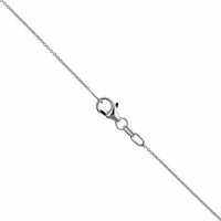 14K White Gold Blue Topaz Pendant, 14k white gold, Long's Jewelers