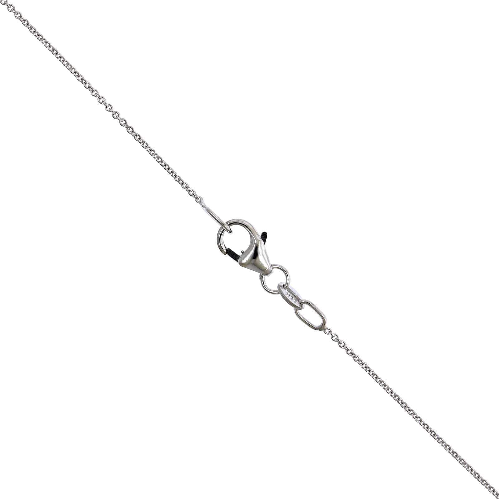 14K White Gold Blue Topaz Pendant, 14k white gold, Long's Jewelers