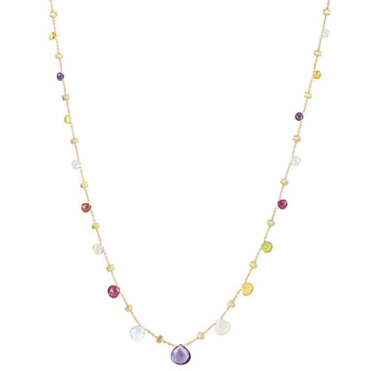 Marco Bicego Paradise 18K Yellow Gold Multicolored Stone Necklace