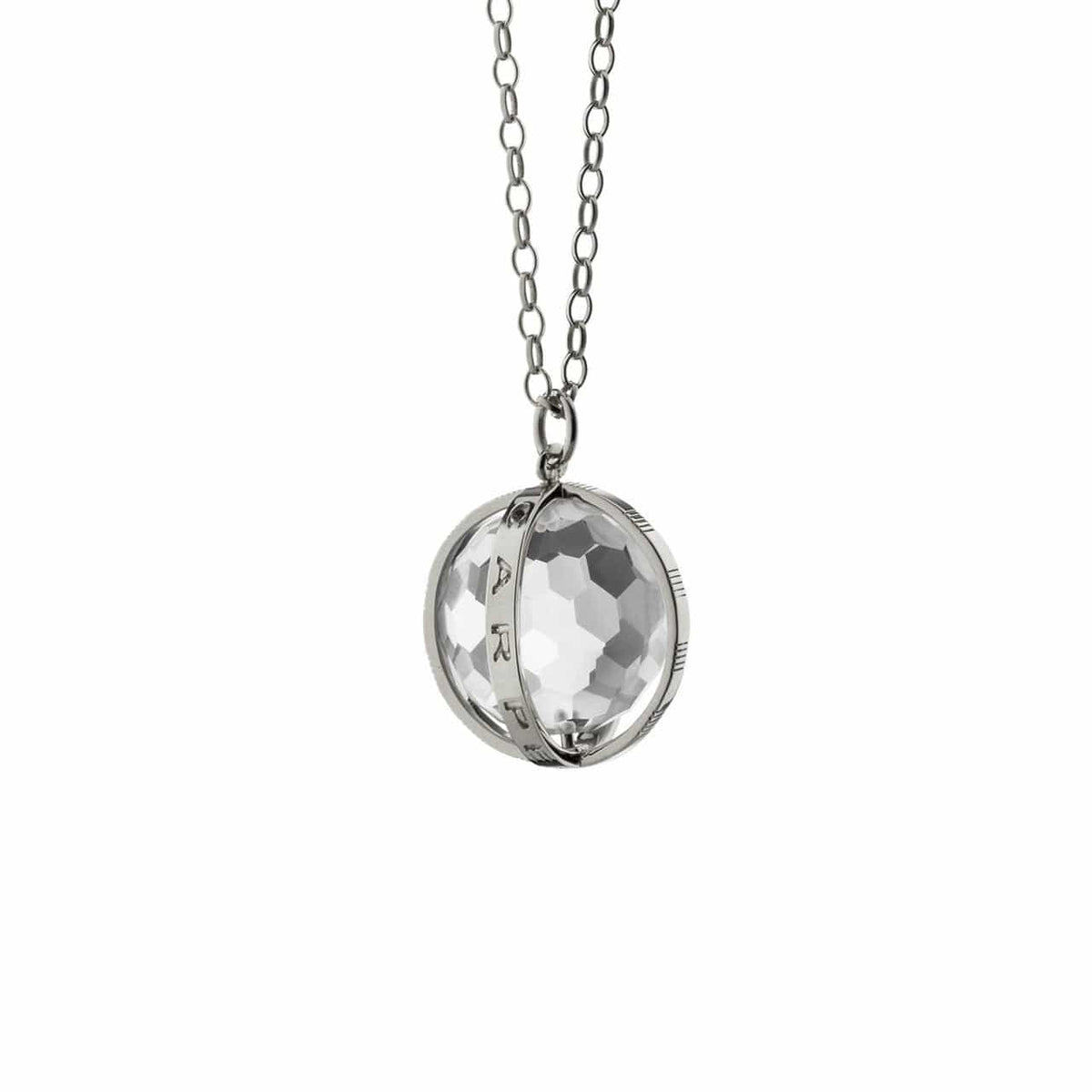 Sterling Silver "Carpe Diem" Necklace, Large