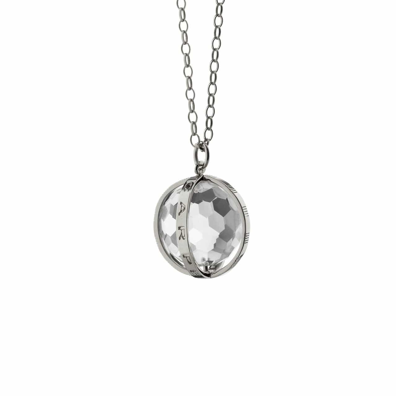 Sterling Silver "Carpe Diem" Necklace, Large