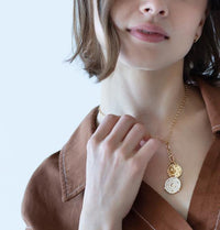 18K Yellow Gold Round Locket Charm
