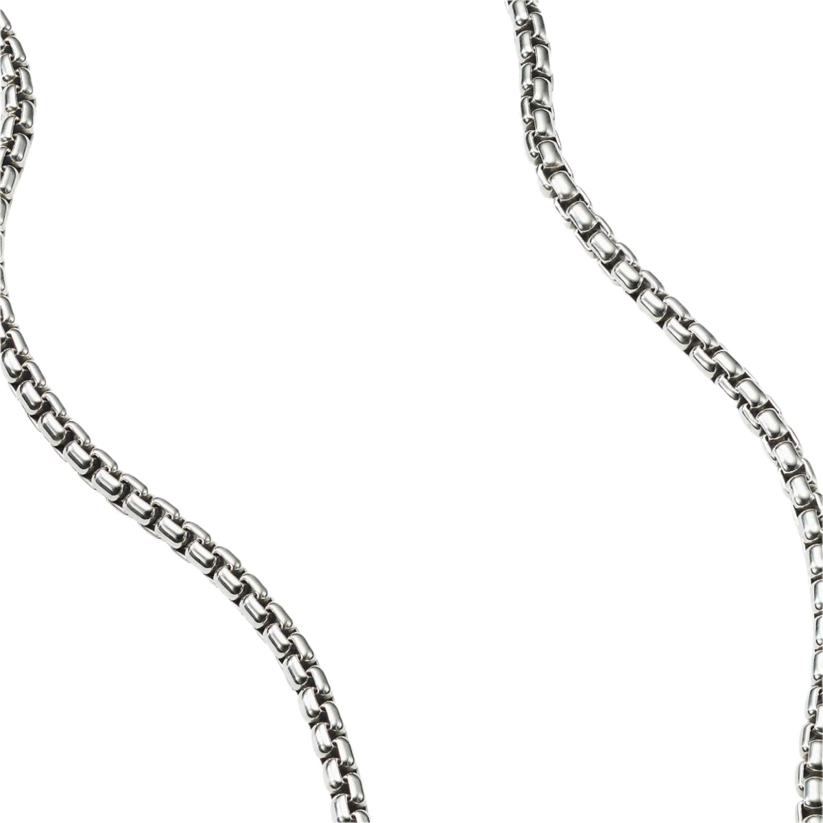 Box Chain Necklace with Gold