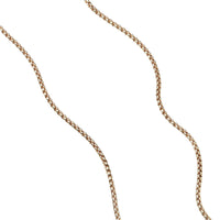 Small Gold Box Chain Necklace