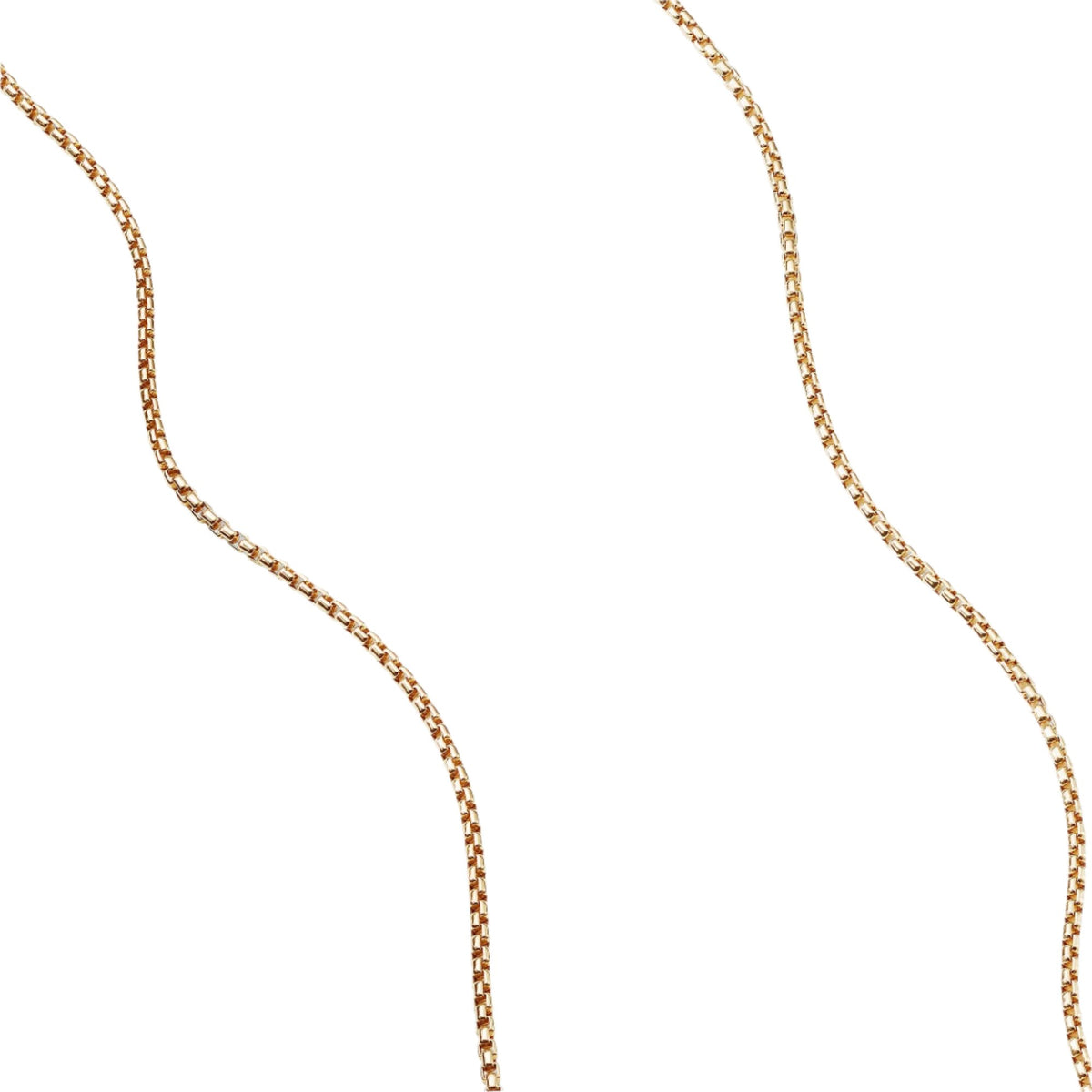 Box Chain Necklace in 18K Gold, 1.7mm