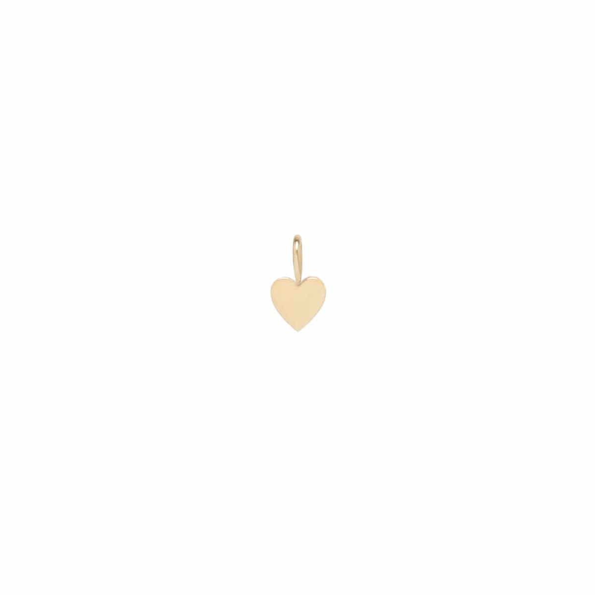 14K Yellow Gold Heart Charm