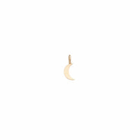 14K Yellow Gold Moon Charm