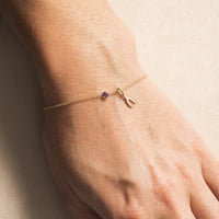 14K Yellow Gold Wishbone Charm