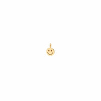 14K Yellow Gold Smiley Face Charm