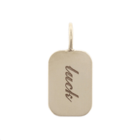 Zoe Chicco 14K Yellow Gold Personalized Disc Necklace