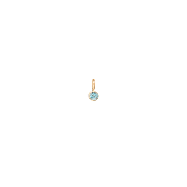 14K Yellow Gold Aquamarine Charm, 14k yellow gold, Long's Jewelers