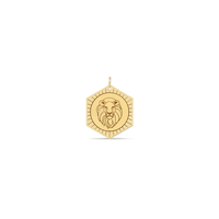 14K Yellow Gold Lion Medallion Charm, 14k yellow gold, Long's Jewelers