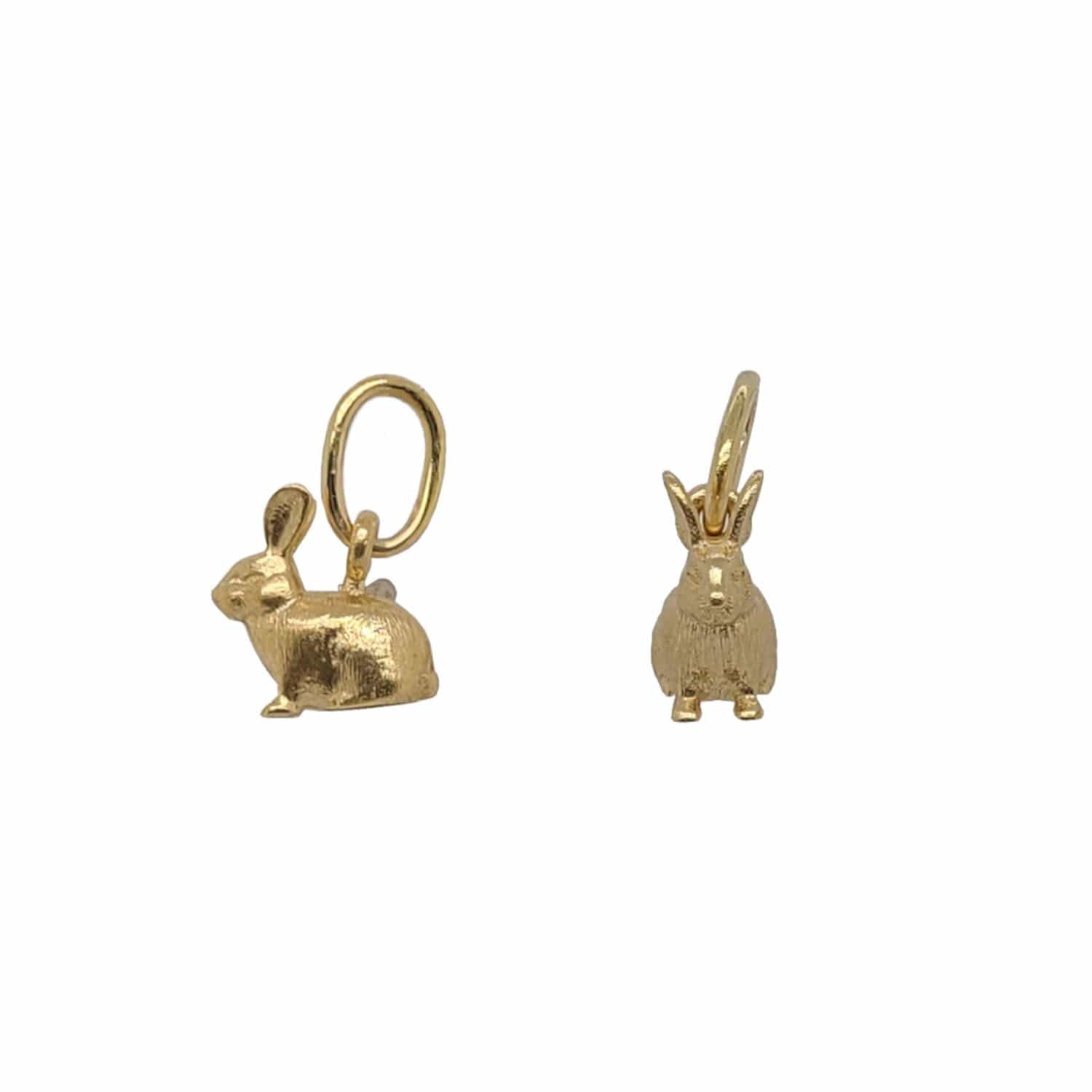 14K Yellow Gold Bunny Charm
