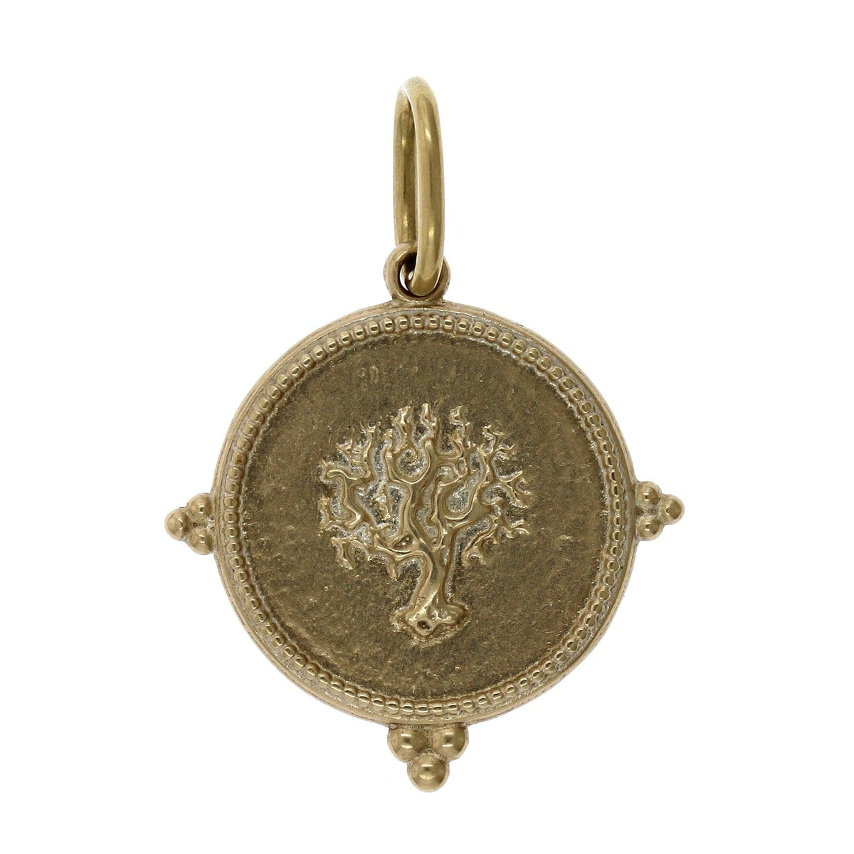 14K Yellow Gold Tree of Life Charm