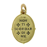 18K Yellow Gold North Star Crystal Charm