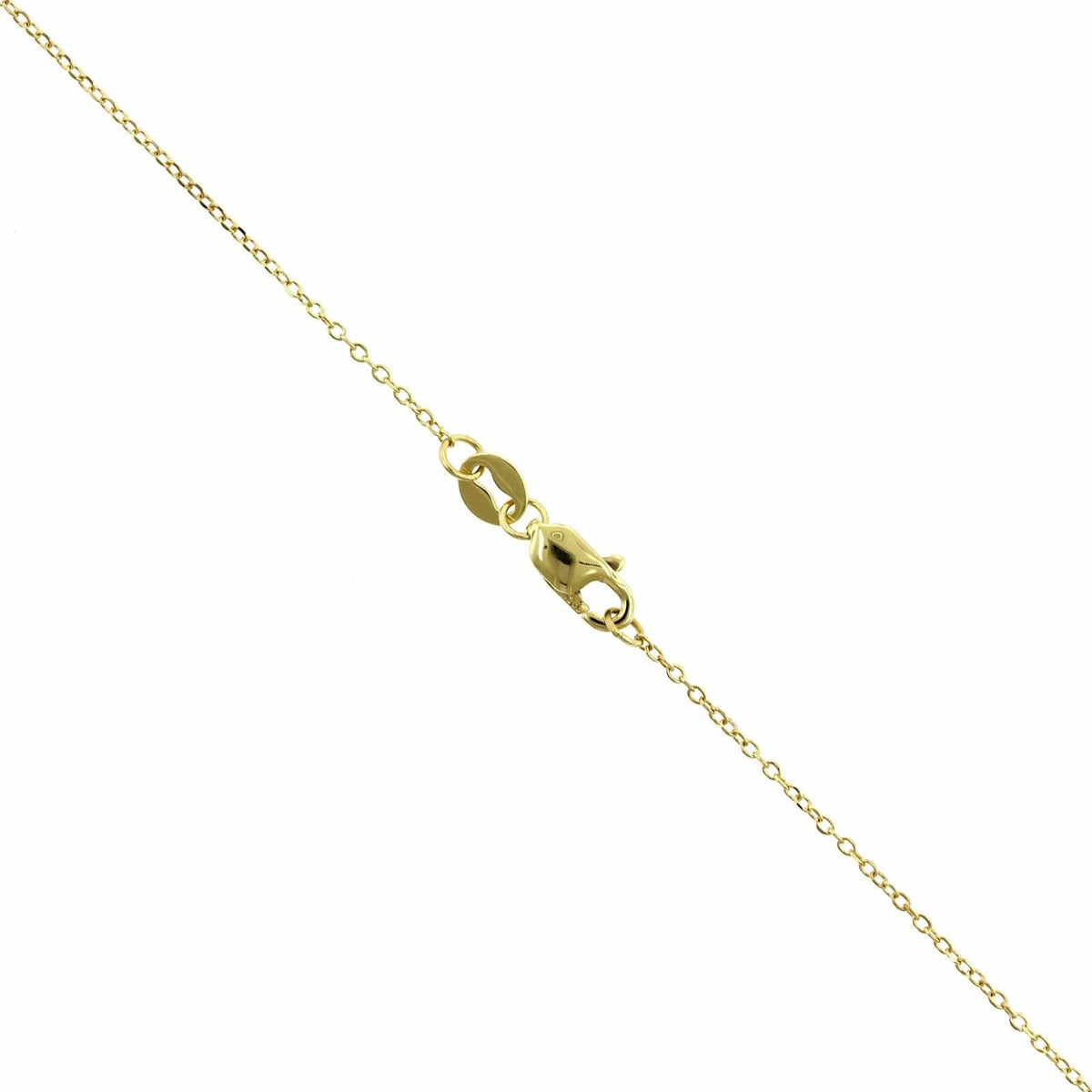 14K Yellow Gold Round Citrine Diamond Halo Necklace