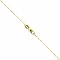 14K Yellow Gold Round Citrine Diamond Halo Necklace