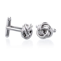 Sterling Silver Love Knot Cufflinks