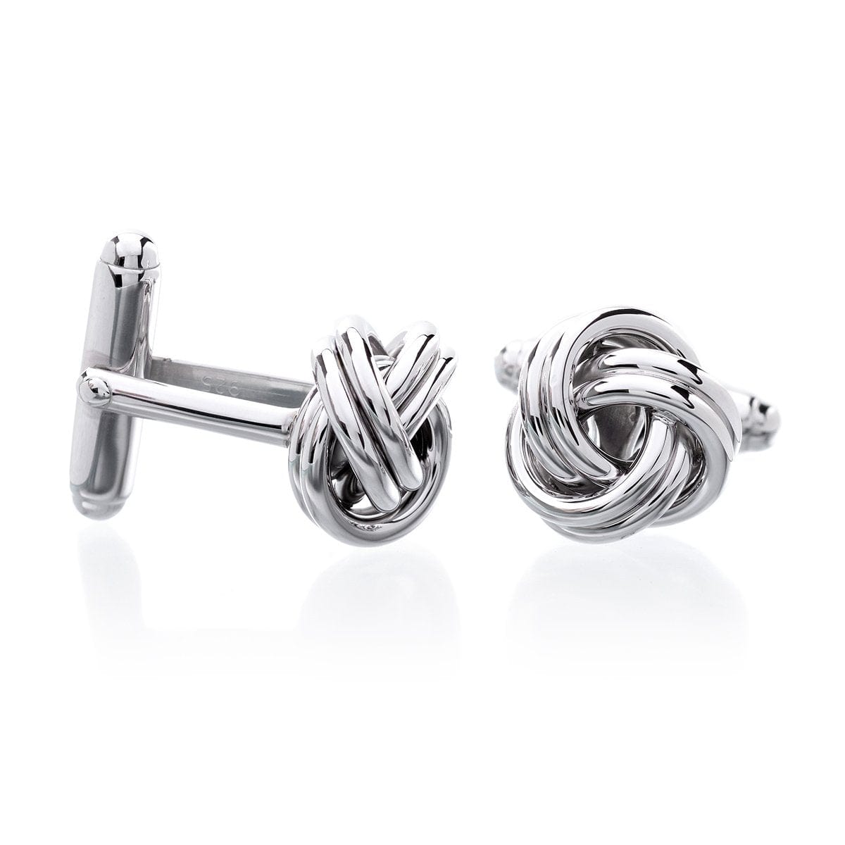 Sterling Silver Love Knot Cufflinks