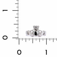 14K White Gold Claddagh Ring