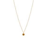 14K Yellow Gold Bezel Set Citrine Pendant, 14k yellow gold, Long's Jewelers
