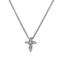 Roberto Coin 18K White Gold Diamond Cross Necklace