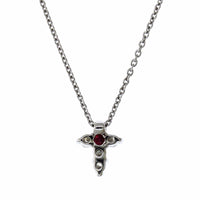 Roberto Coin 18K White Gold Diamond Cross Necklace