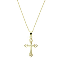 14K Yellow Gold Cross Pendant
