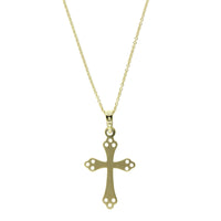 14K Yellow Gold Cross Pendant