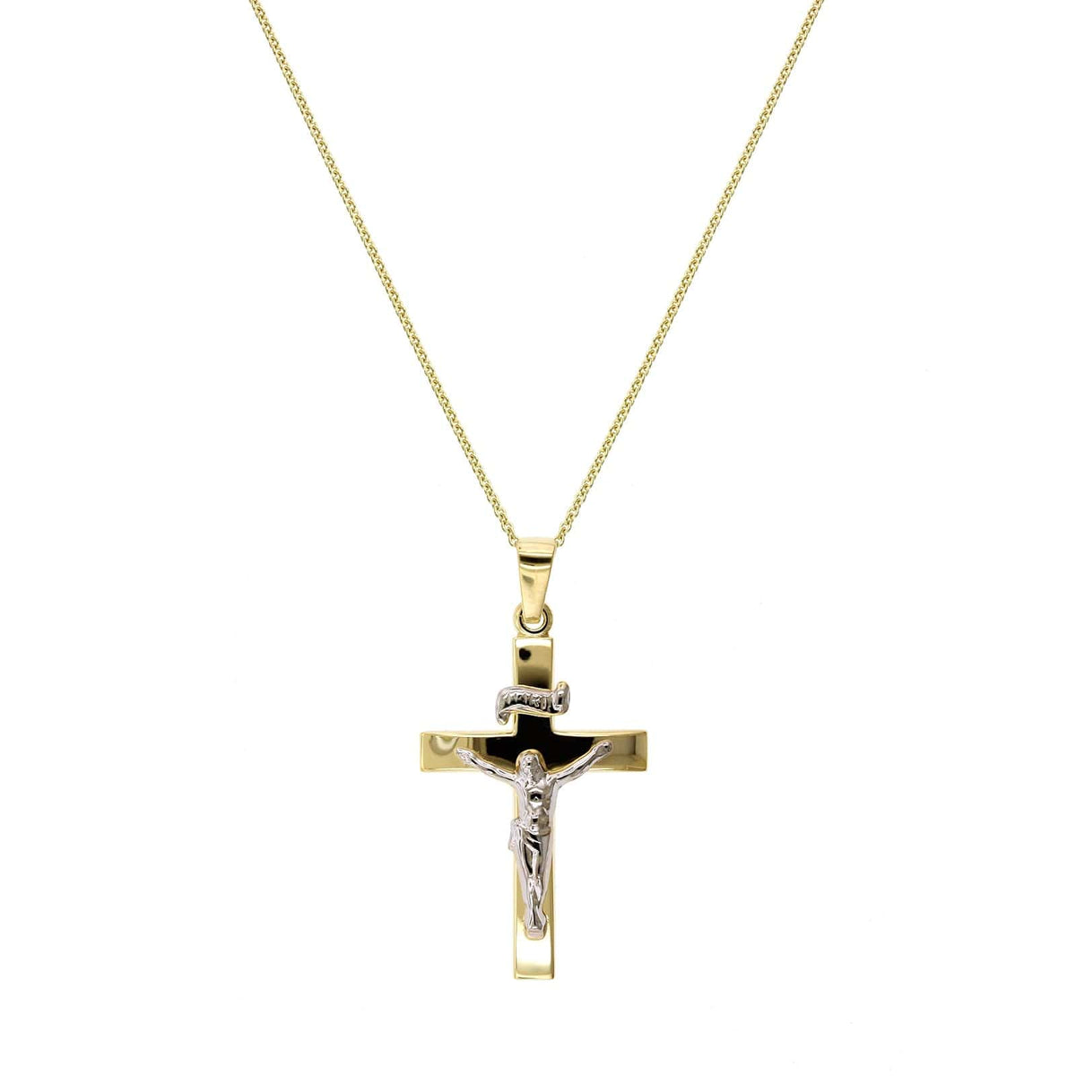 14K Yellow Gold Cross Pendant