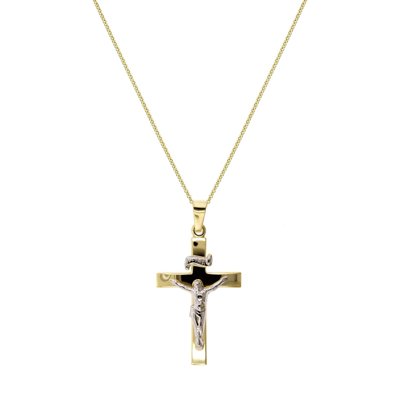 14K Yellow Gold Cross Pendant