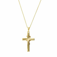 14K Yellow Gold Cross Pendant