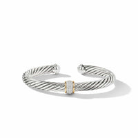 Cable Classics Collection® Bracelet with Diamonds and 18K Gold