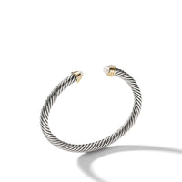 Cable Kids® Birthstone Bracelet with Cultured freshwater Pearls and 14K Gold, 4mm, Sterling Silver, Long's Jewelers