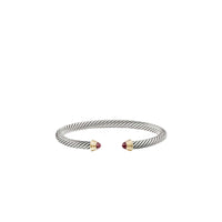 Cable Kids® Birthstone Bracelet with Pink Tourmaline and 14K Gold, 4mm
