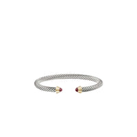Cable Kids® Birthstone Bracelet with Pink Tourmaline and 14K Gold, 4mm
