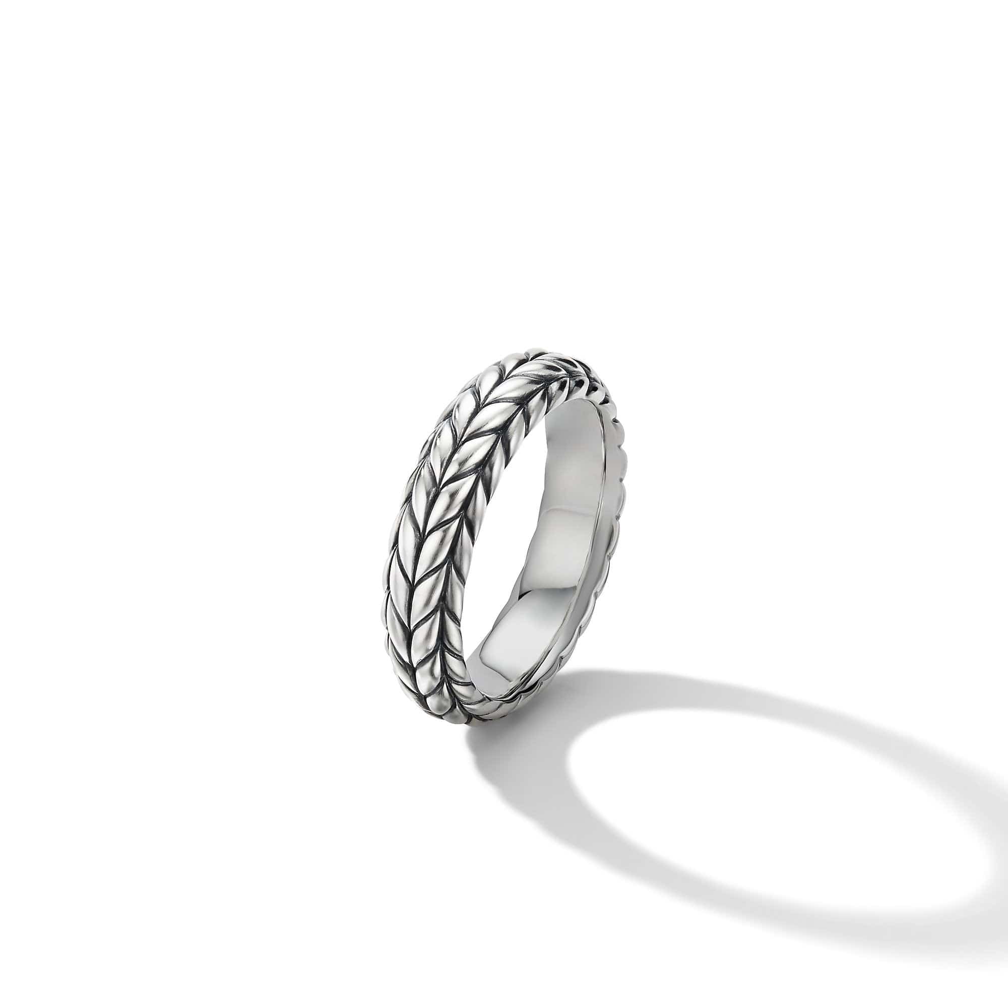 Chevron Band Ring, Sterling Silver, Long's Jewelers