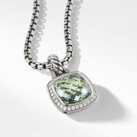 Pendant with Prasiolite and Diamonds