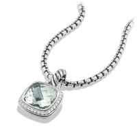 Pendant with Prasiolite and Diamonds