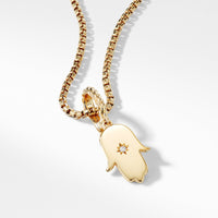 Hamsa Amulet with Diamonds in 18k Gold