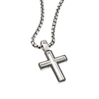 Forged Carbon Cross Pendant