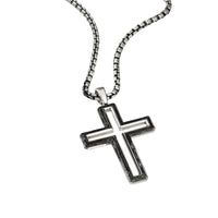 Forged Carbon Cross Pendant